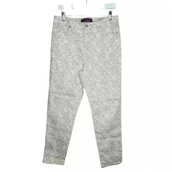 Gloria Vanderbilt Amanda Jeans High Rise Star Design Size 12 - Picture 1 of 8
